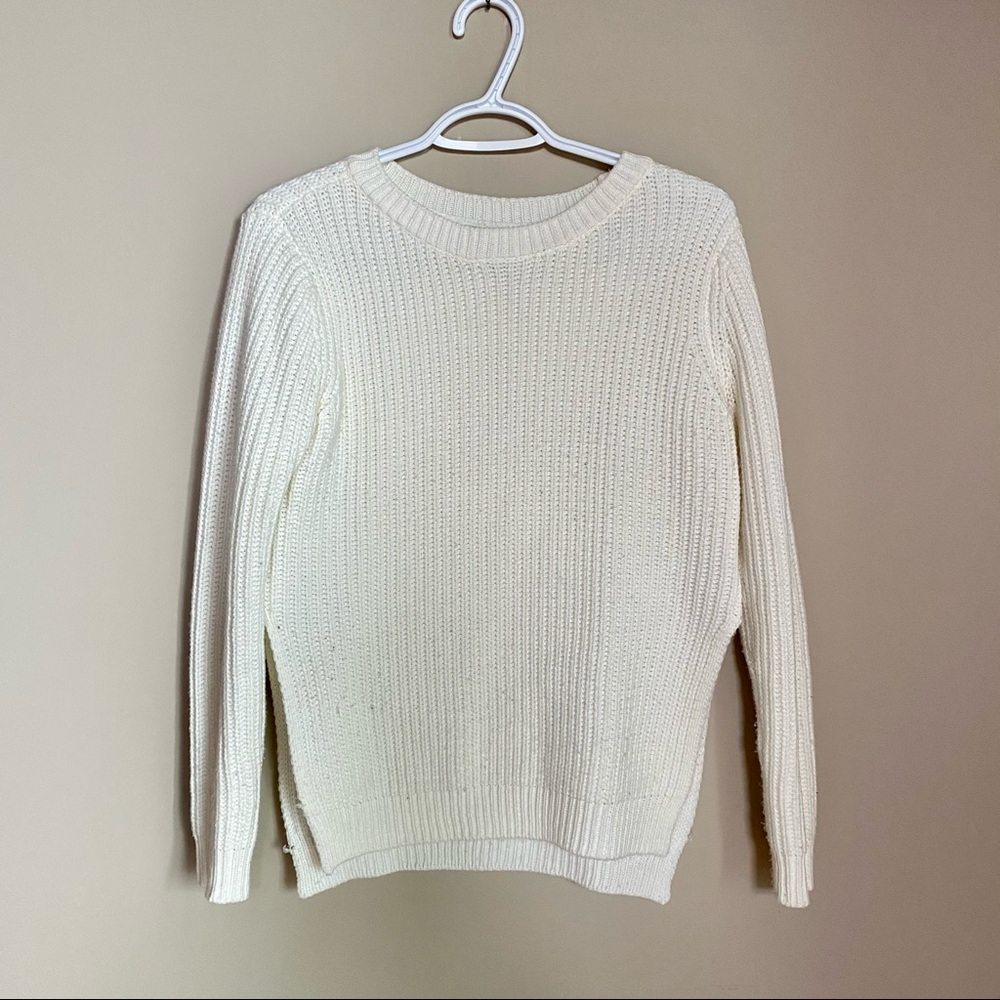 ASOS white chunky knit sweater